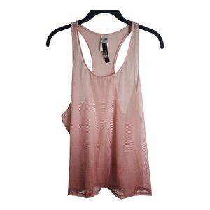 Victoria Sport Women's Pink Ombre Sheer Tank Top Size Large New With Tag
